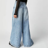Rovina Pleated Wide-Leg Jeans