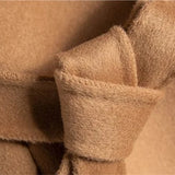 Camel-Hair Long Pointed Coat