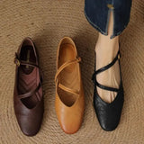 Bondi Leather Closed-Toe Flat