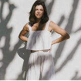 The Pleated Culotte Linen Pant