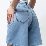 Cotton Vintage Denim Shorts