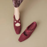 Corinne Buckled Suede Mule