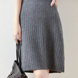 Camilla Merino Wool Midi Skirt