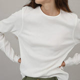 Wren Solid Knit Long Sleeve Tee