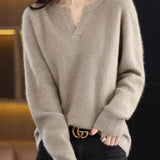 Brushed Mink Wool Pullover