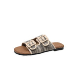 Tulum Woven Flat Sandals — Sandals
