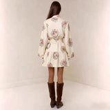 The Floral Button-Down Mini Dress