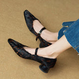 Malibu Spotted Block Heel