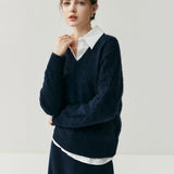 Ondine V-Neck Cashmere Pullover