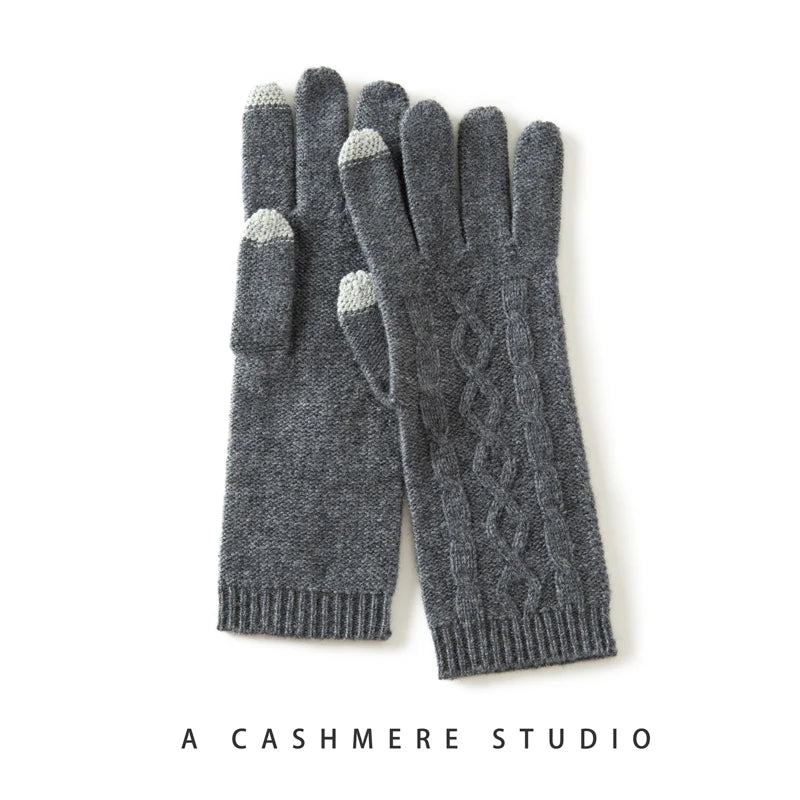 Noelle Cashmere Knit Gloves
