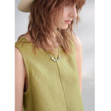 Women's Linen Sleeveless Top Loose Summer