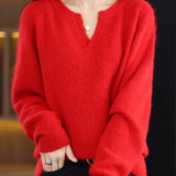 Brushed Mink Wool Pullover