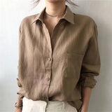 The Soft Linen Open Collar Shirt