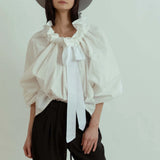 Bellarine Puffed Cotton Blouse