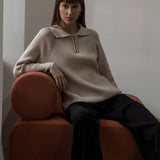 Marceau Ribbed Half-Zip Sweater