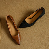 The Cognac Leather Kitten Heel Pump