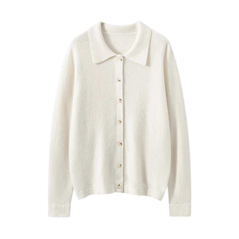 Elise Polo Cashmere Cardigan