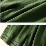 Lenora Embroidered Linen Shorts