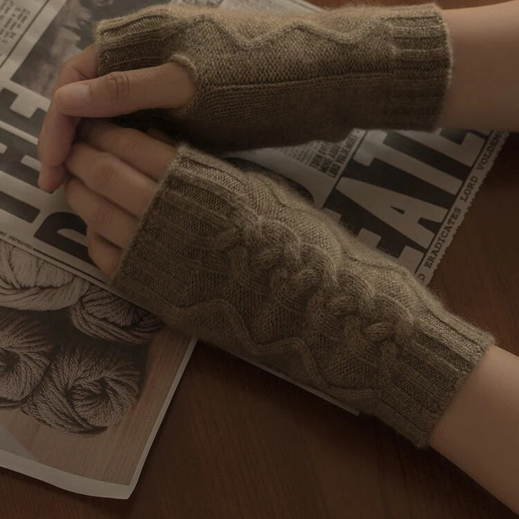 Cashmere Bliss Fingerless Gloves