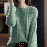 New London Pearl Button Cardigan