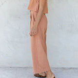 The Pleated Culotte Linen Pant