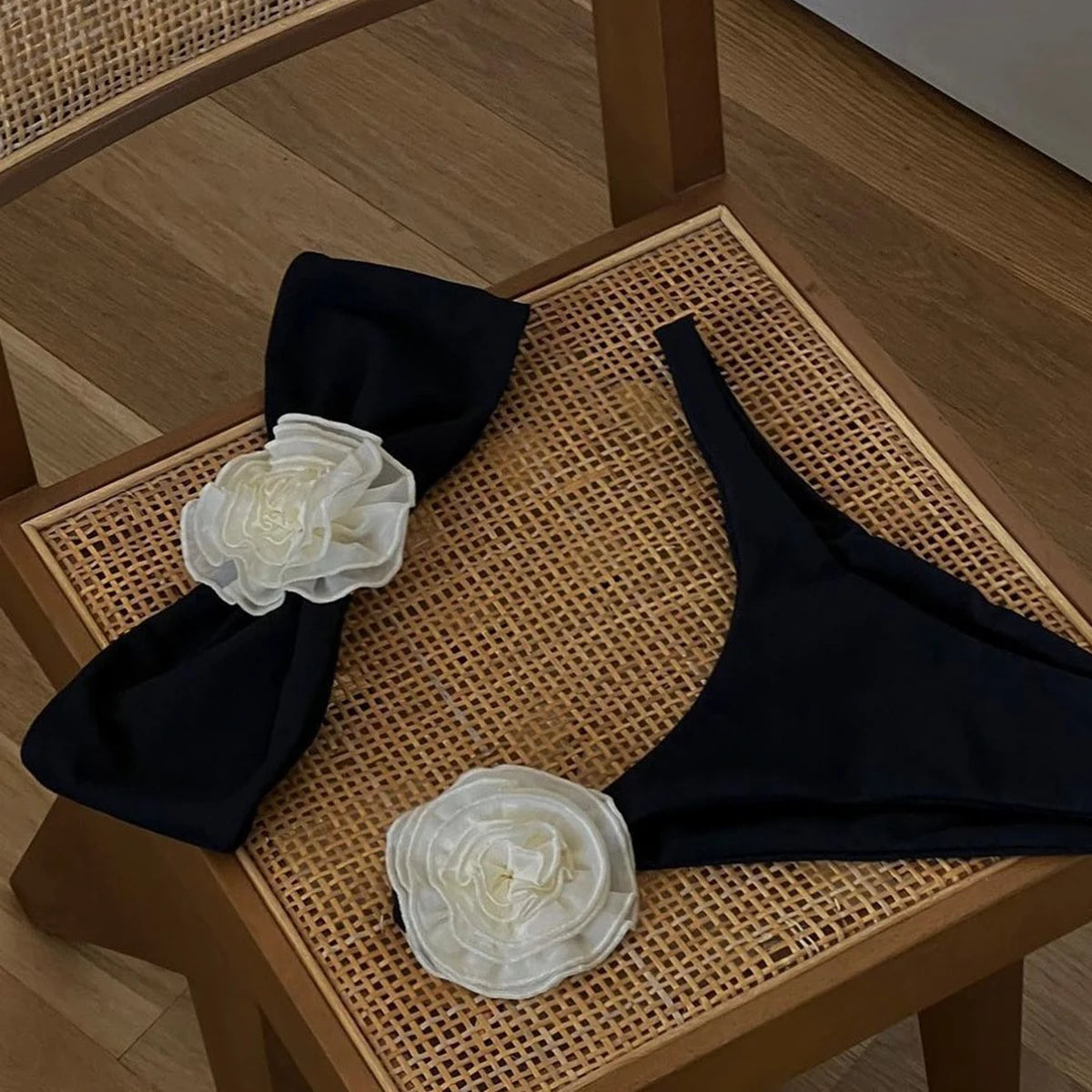 Riviera Floral Bandeau Bikini — Swimwear