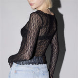 Olivia Women's Transparent Longsleeve Top
