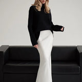 Seraphine Satin Fishtail Maxi Skirt