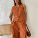 Marlowe 100% Linen Trouser Set