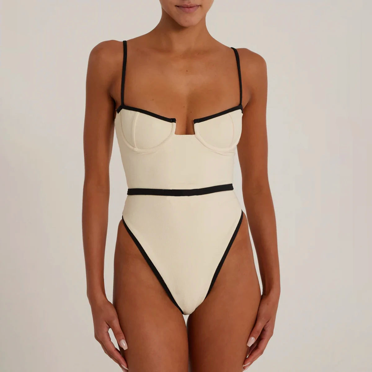 Riviera High-Waist Monokini — Swimwear