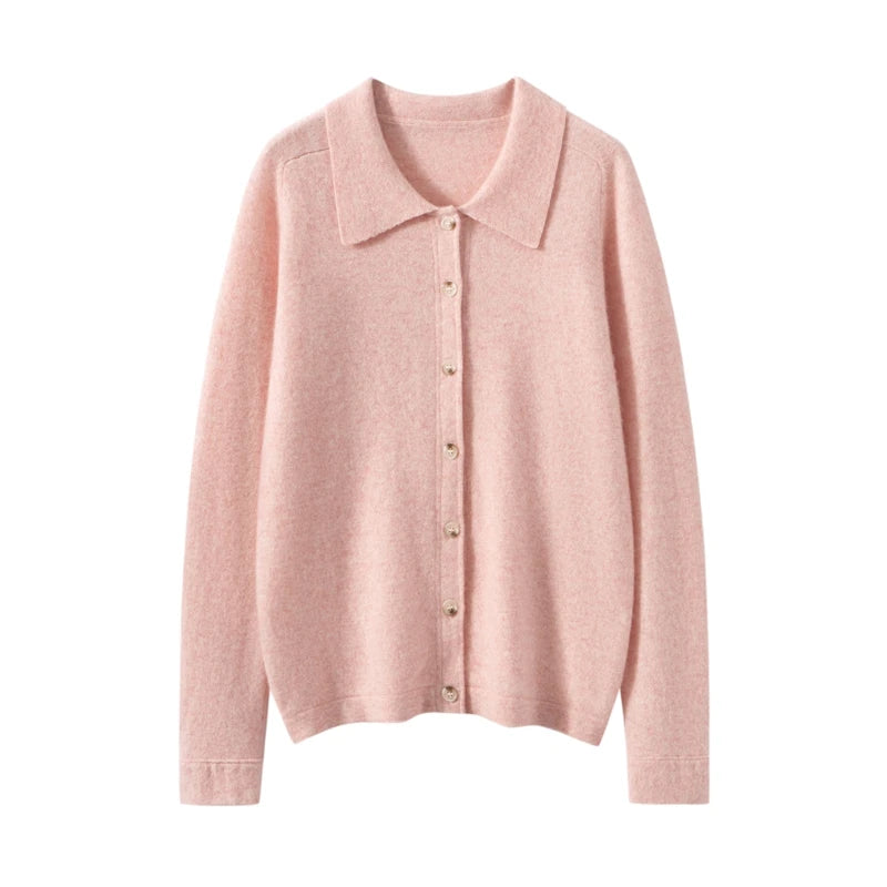 Elise Polo Cashmere Cardigan