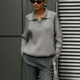Marceau Ribbed Half-Zip Sweater