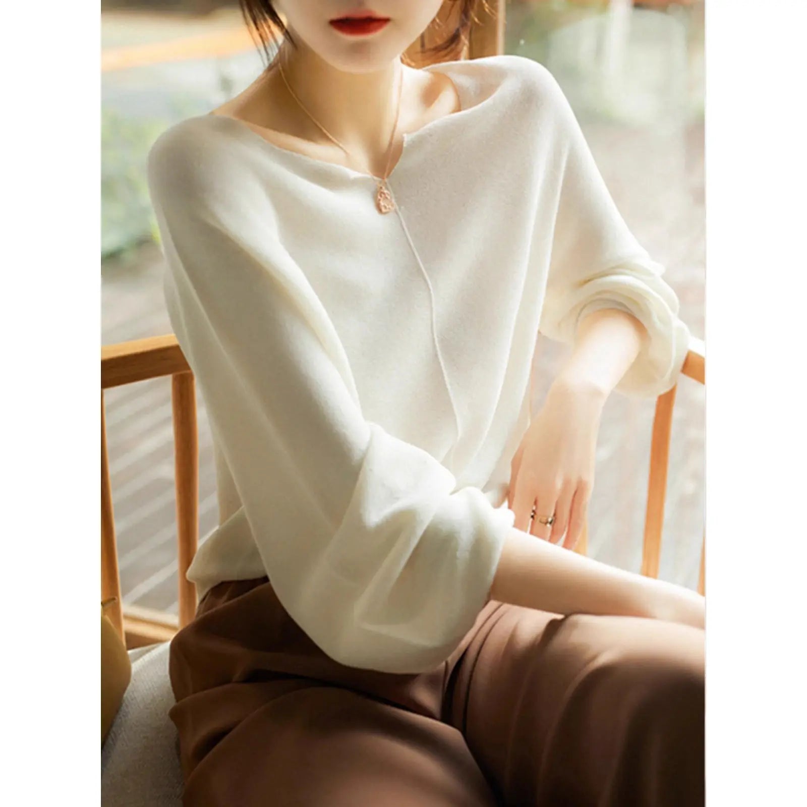 Madison Draped Knit Sweater Top