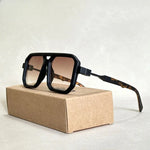 Stark Square Retro Shades in Camel — Sunglasses