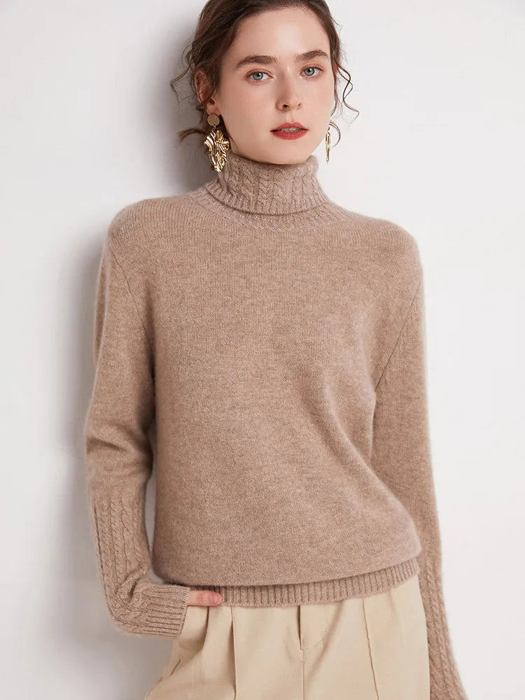 Valentina 100% Merino Turtleneck