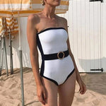 Capri Contrast One-Piece — Swimwear