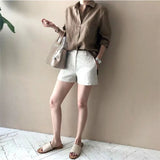 The Soft Linen Open Collar Shirt