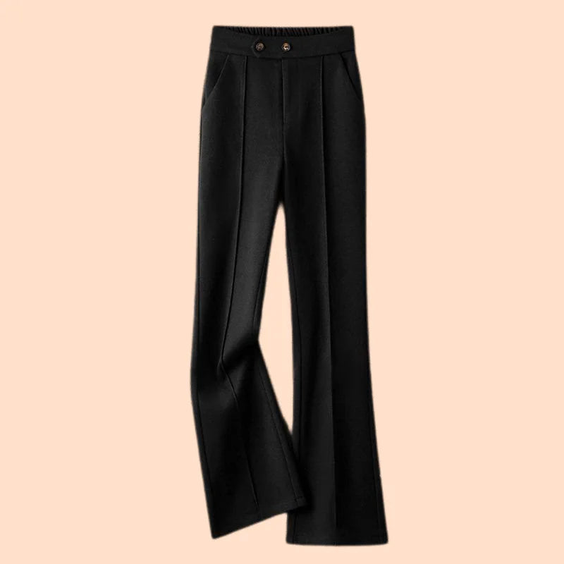 Arden Wool-Blend Flare Trousers