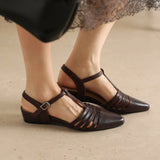 Tusancy Italian Leather Traveler Low Heel