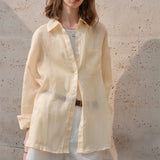 The Sheer Ramie Oversized Shirt