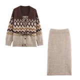 Élodie Jacquard Knit Set
