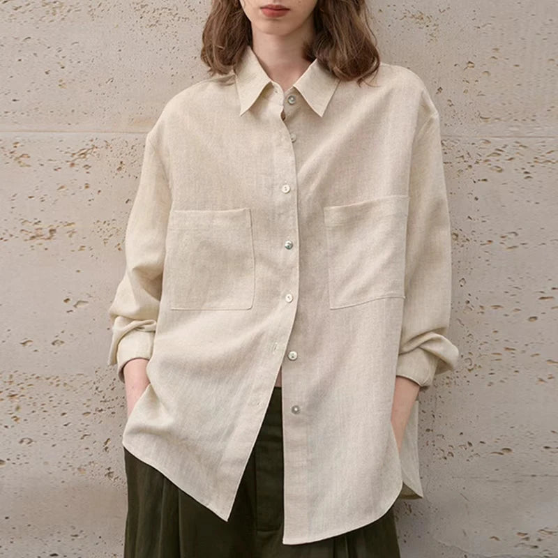 The Oversized Pocket Linen Shirt