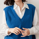 Elise Ribbed Cashmere Vest