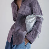 The Pleated Linen Button Shirt