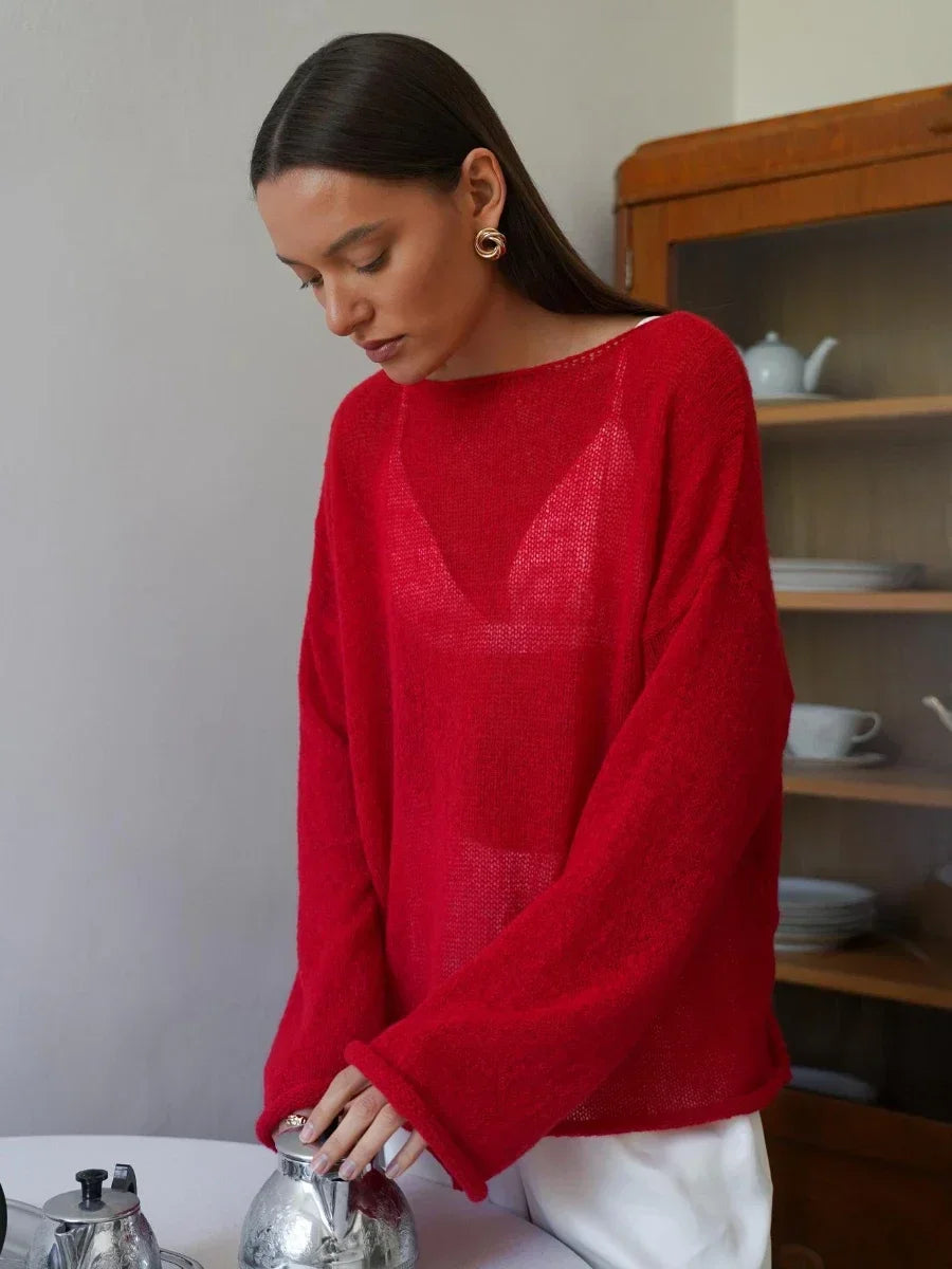 Liora Relaxed Crewneck Sweater