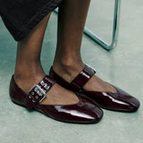 Liora Leopard Mary Jane Flats