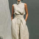 The Sandstone Linen Easy Set