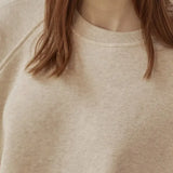 Women's Cotton Sweatshirt Loose Lantern Sleeve Pullover