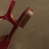 Cassis Italian Leather Low Heels