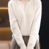 Brushed Mink Wool Pullover